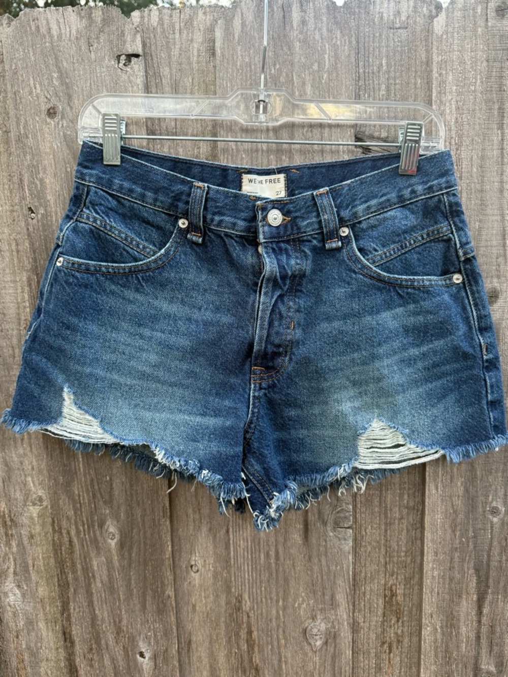 Free People We The Free Now Or Never Denim Shorts 27
